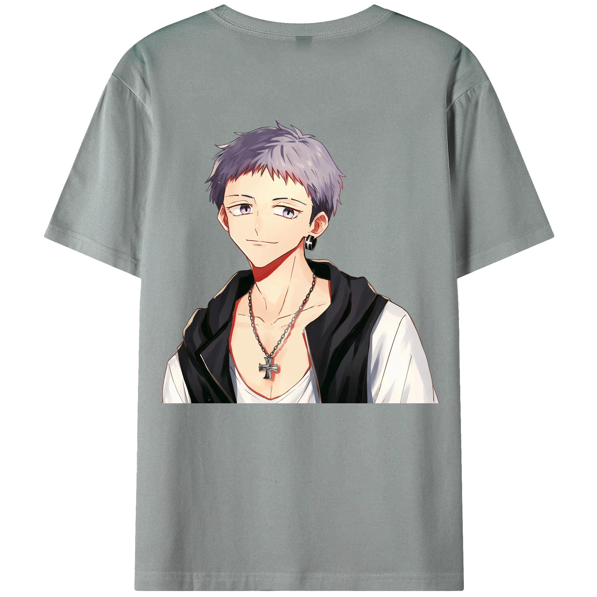 （画像用） 東京リベンジャーズ Tokyo Revengers 綿100％ メンズ半袖Tシャツ（バックプリント） 通気性